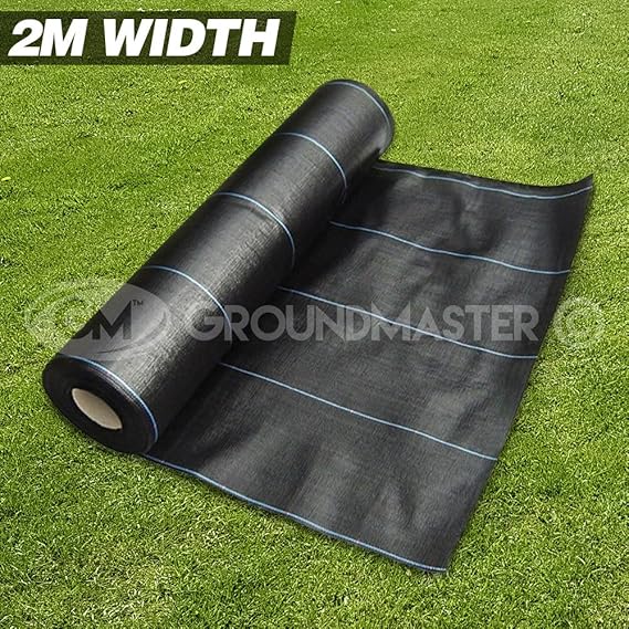 GroundMaster 2m x 100m Heavy Duty Weed Control Fabric Ground Cover