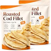 Cod Fillets - Roasted C𝐨d Fillets, Premium Crispy &amp; High-Protein Cod Fillets Snack, 100g (3.53 oz)