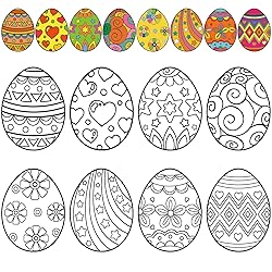 TaoBary 80 Pcs Easter Color Your Own Eggs Favors