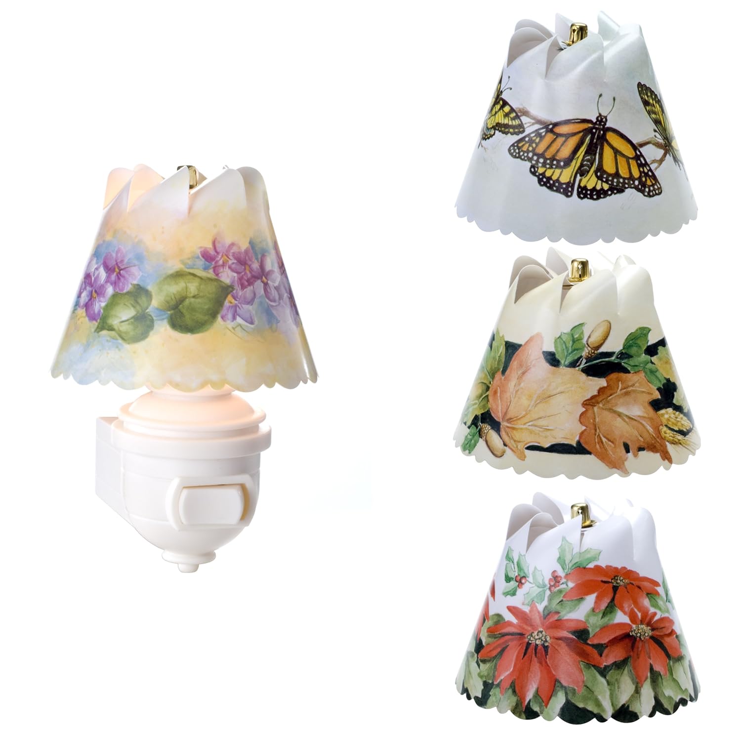 Spin Shades 24625 Four Seasons Nightlight with Four Revolving Seasonal