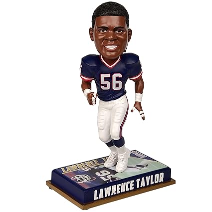 Foco Nfl New York Giants Lawrence Taylor 56 Retired Player Bobble 8 Team Color