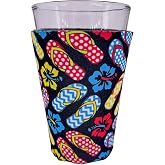 Flip Flop Pattern Pint Glass Coolie (1)