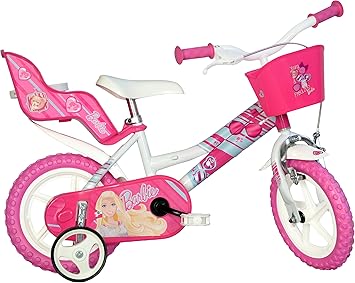 barbie bike with training wheels