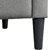 Yaheetech Grey Modern Recliner Chair Adjustable Manual Recliner Fabric Armchair view 8