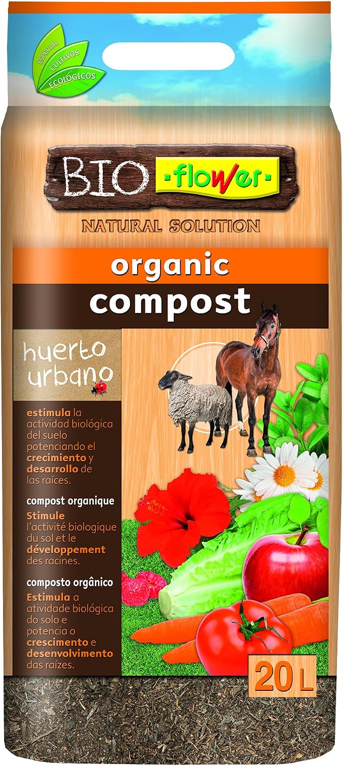 Flower 80153 80153-Compost orgánico, 20 l, No No Aplica, 30x5x55 ...