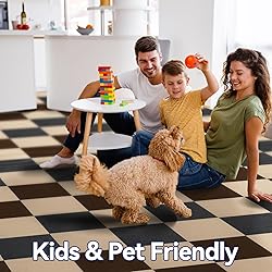 CUCOS Carpet Tiles Peel and Stick, Squares Carpet