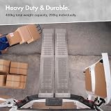 VonHaus Loading Ramp 2 Pack Heavy Duty Folding Slope 400kg 168x25x8cm view 3