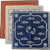 The Peacock Crew Premium Soft Cotton Bandanas Pack for Men and Women Paisley 22 x 22 inches