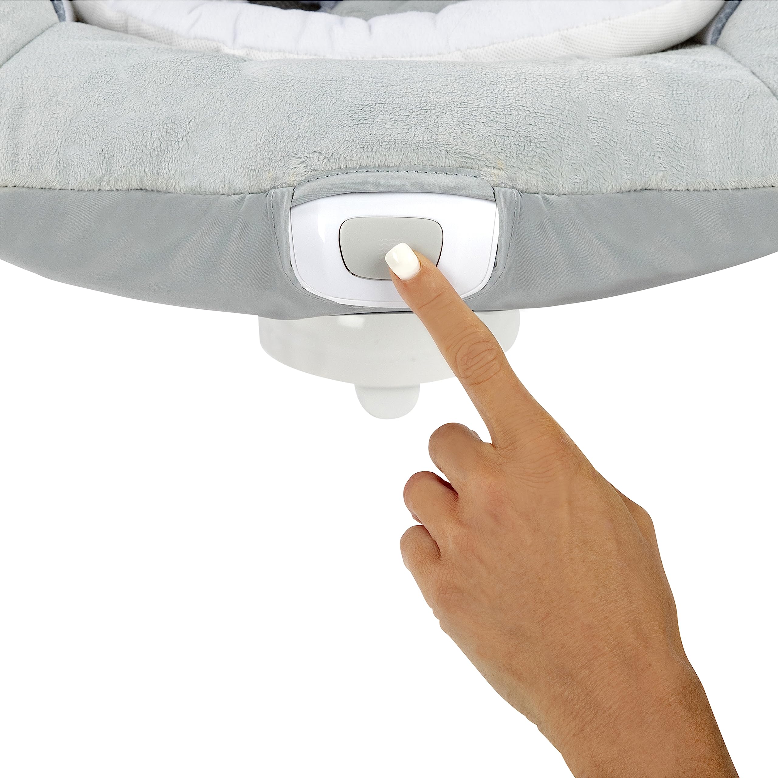 Ingenuity InLighten Soothing Swing - Swivel Infant Seat, Soothing Sounds, Lightweight Mesh - Dakota