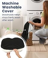 Everlasting Comfort Foot Rest Under Desk Memory Foam Non Slip Base view 5