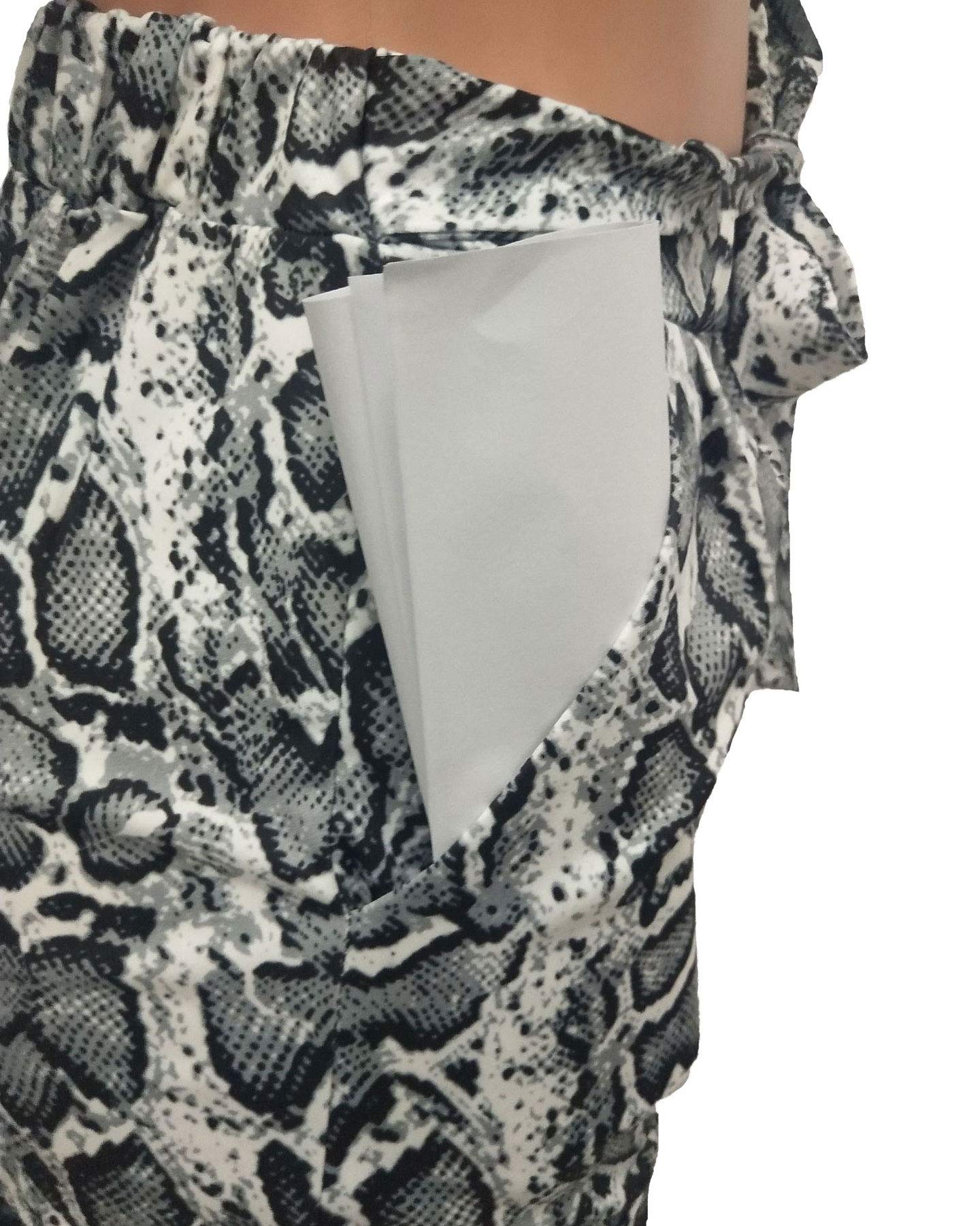 2 Piece Snakeskin Orange