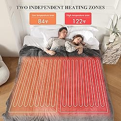 Heated Blanket Queen Size, Super Soft Cozy Upgraded
