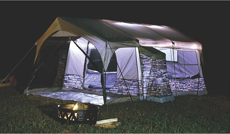 Amazon Com Northwest Territory Stone Cottage Tent With Lighting