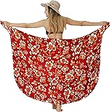 LA LEELA Women's Wrap Sarong Swimwear Cover up