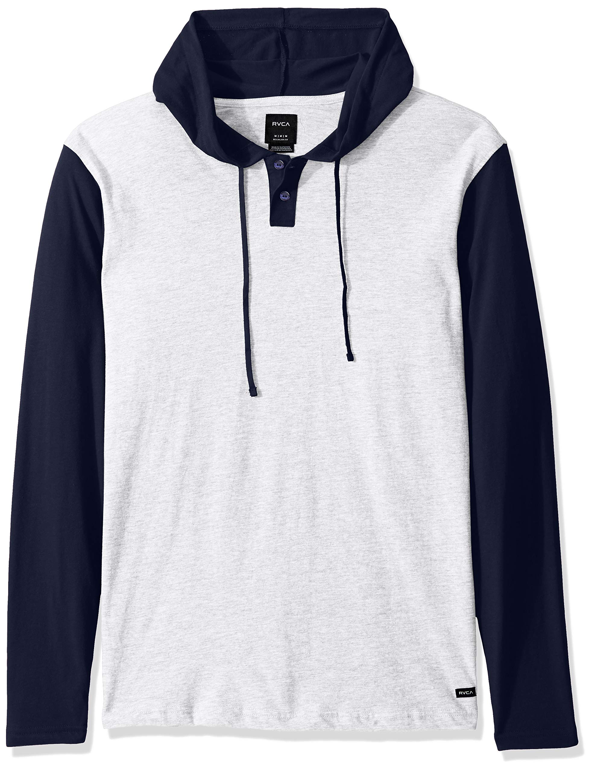 men's hooded henley shirt