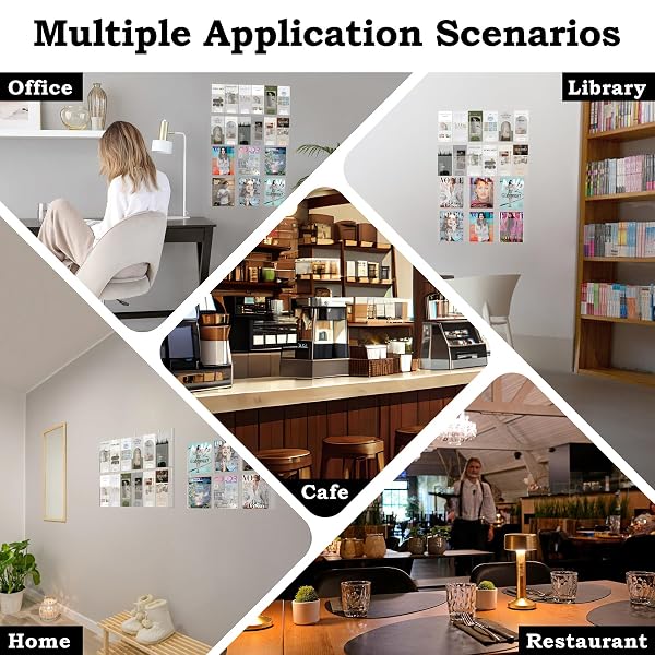 ACRYLIC BROCHURE PAMPHLET HOLDER, 6 MAGAZINE HOLDERS AND 12 PAMPHLET HOLDERS, CLEAR BROCHURE DISPLAY HOLDER WALL MOUNT, TRIFOLD FLYER RACK, LITERATURE STORAGE RACK FOR HOME, OFFICES, WAITING ROOM