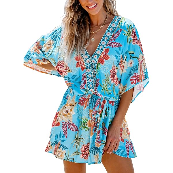 Minivestido Con Estampado De Cachemira Y Frambuesa Silvestre
