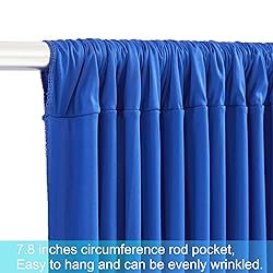 8 Panels Royal Blue Backdrop Curtains for Wedding