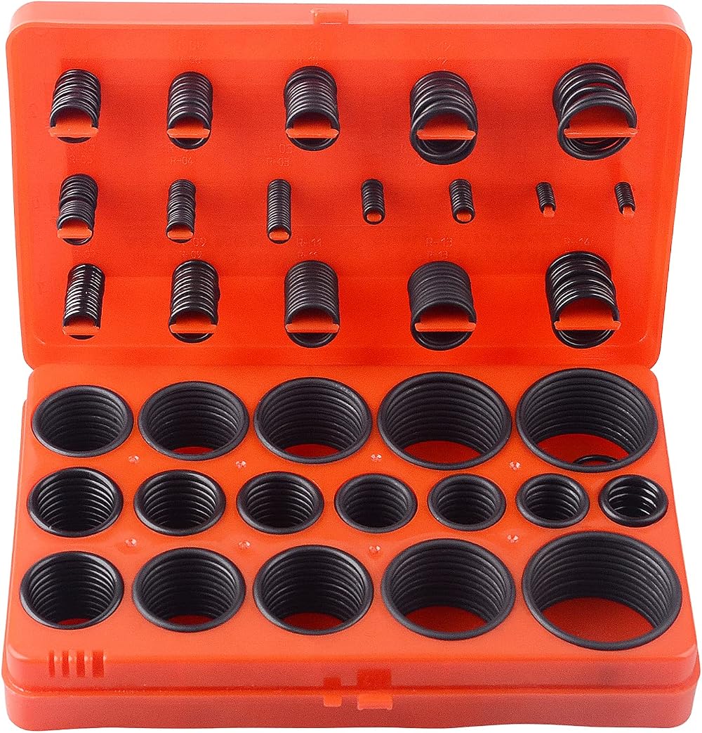 DAYUAN 419pc Nitrile Rubber O Ring Assortment Kit Metric Orings 3mm-50mm