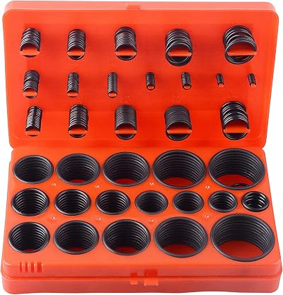 DAYUAN 419pc Nitrile Rubber O Ring Assortment Kit Metric Orings 3mm-50mm