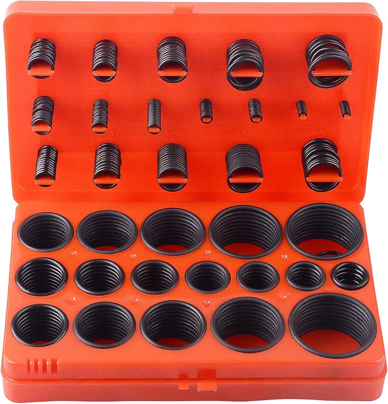 DAYUAN 419pc Nitrile Rubber O Ring Assortment Kit Metric Orings 3mm-50mm