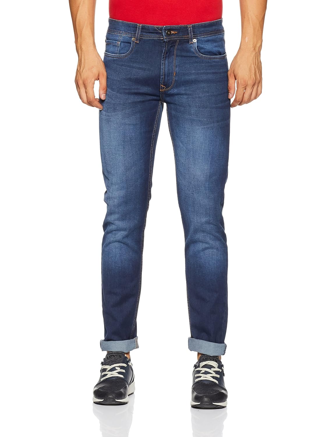 peter england men's slim fit jeans