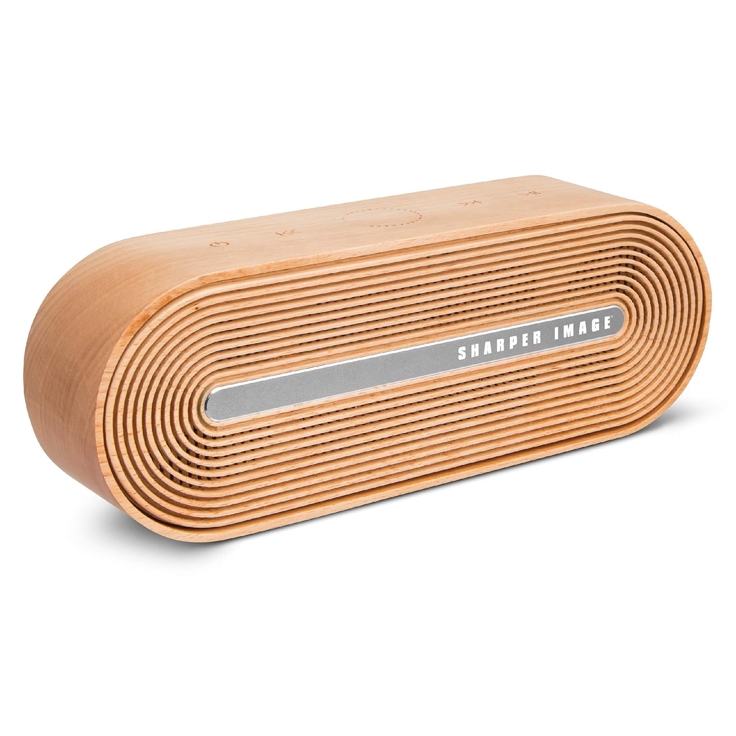 sharper image wireless wooden speaker