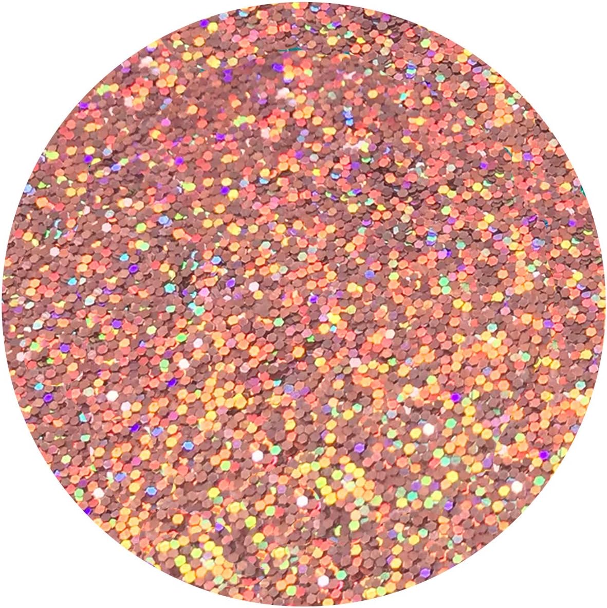 Hemway Ultra Sparkle Glitter Rose Gold Holographic 100g Chunky - Image 3