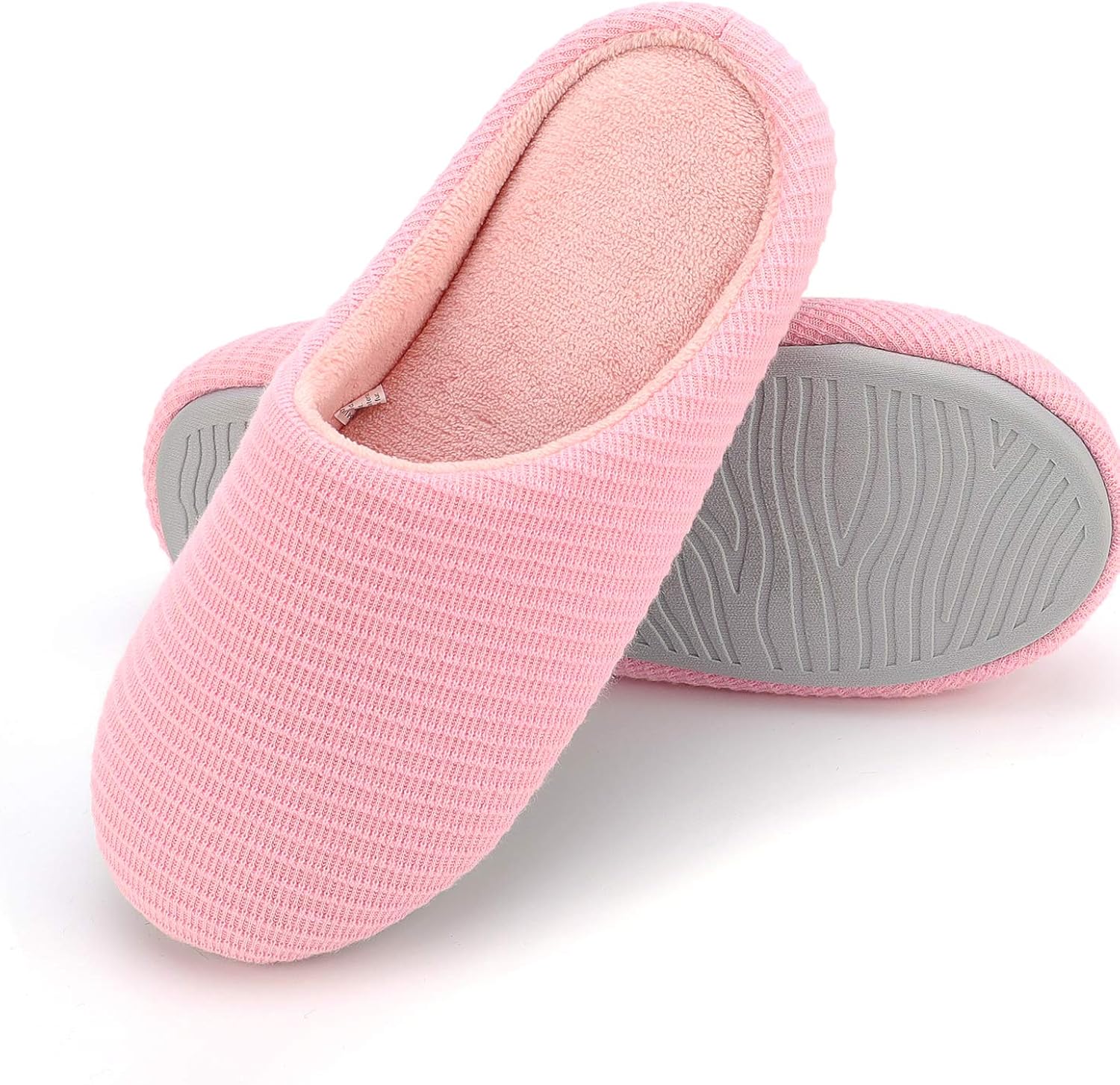 Wishcotton Women's Memory Foam Slippers, Washable Warm House Shoes (S, Pink) Amazon.ca Shoes