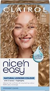 Clairol Nice'n Easy Crème Natural Look Oil Infused Permanent Hair Dye 8G Medium
