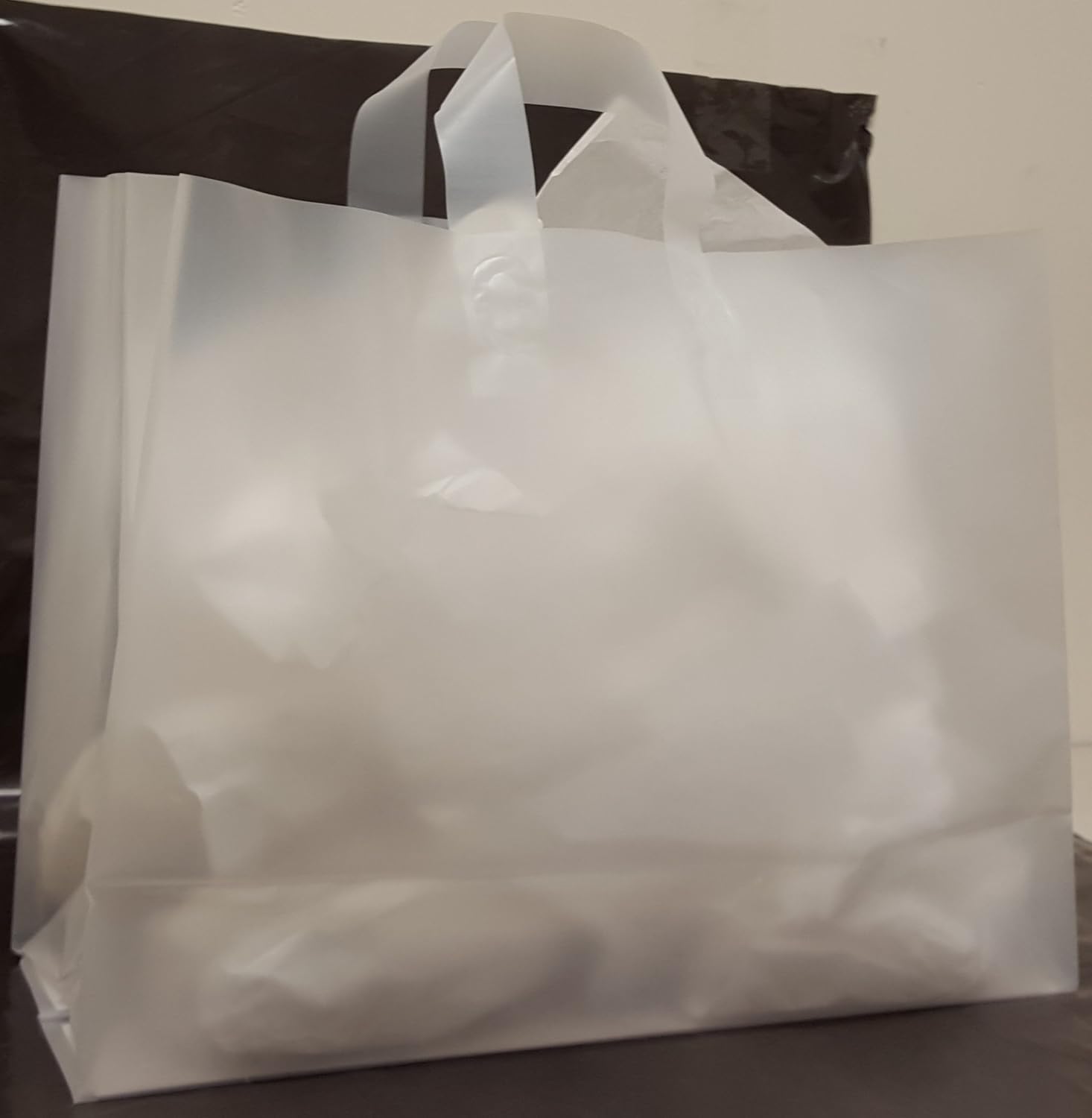 Plastic Shopping Bags, 50pcs"Large" Size16x6x12x6"Vogue