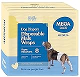 Comfortable Male Dog Diapers - 30-Pack Super