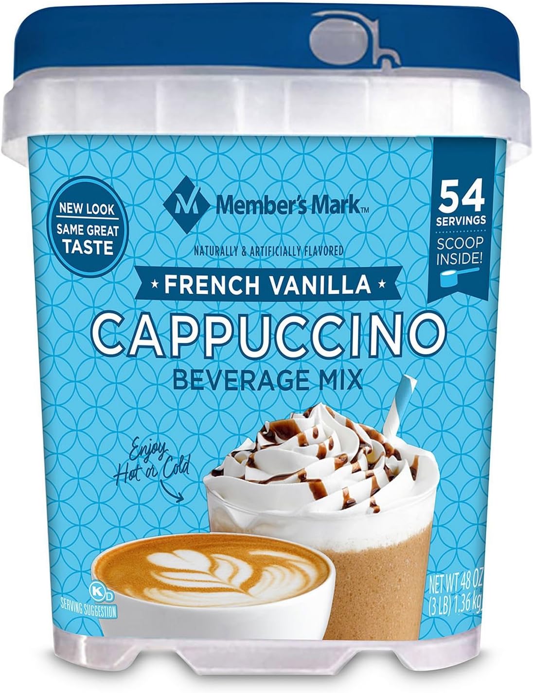 Member's Mark Fresh Vanilla Cappuccino Beverage Mix 54 Servings Net Wt