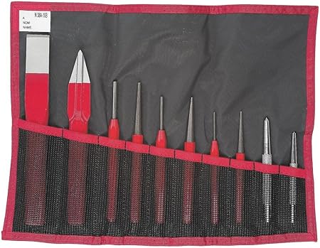 Facom 247 265jt10 Jeu De Chasse Goupilles 3110hs Pointeau Plat Ciseau Croix Dans Un Sac Amazon Fr Bricolage