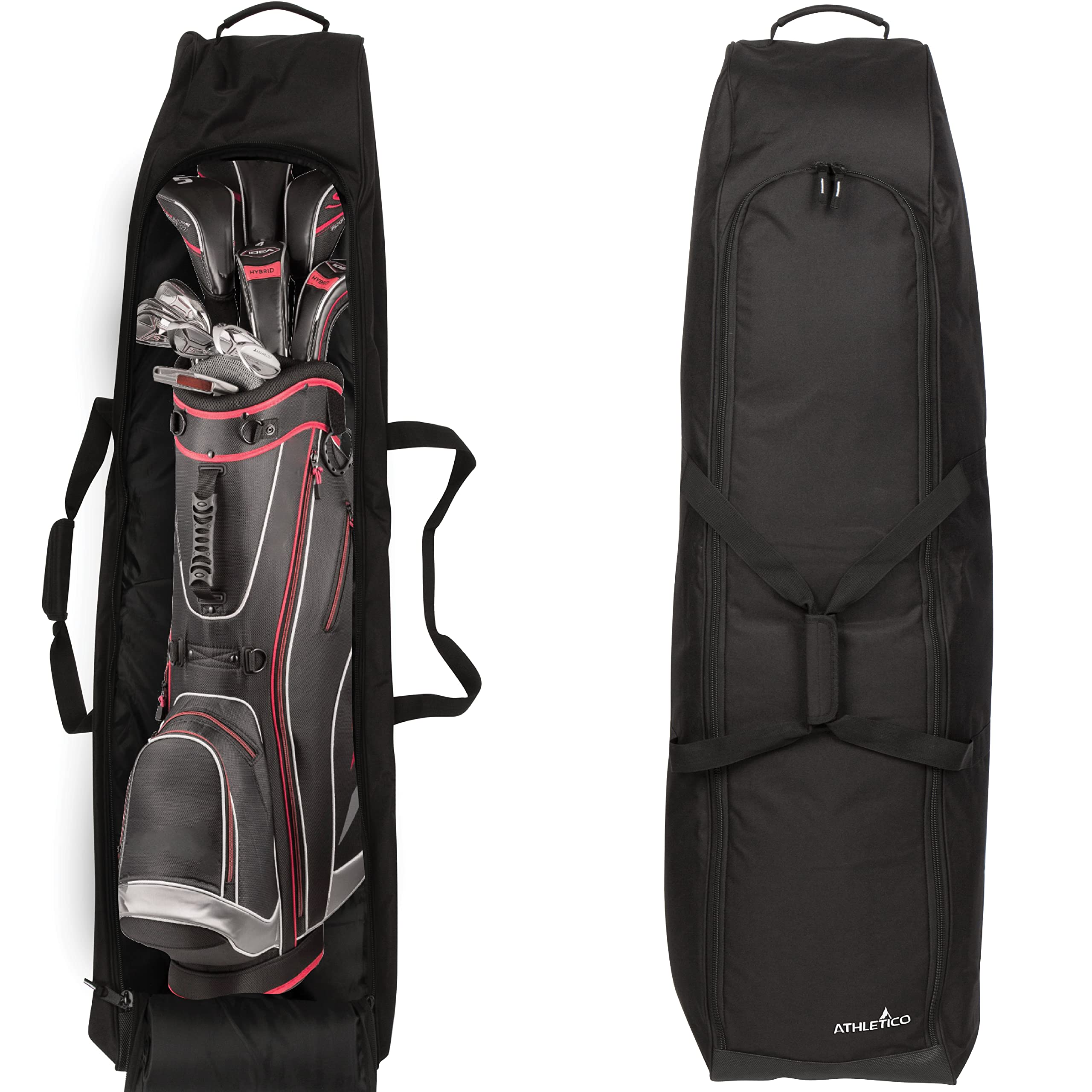 Athletico Padded Golf Travel Bag - Golf Travel Bags for Airlines Protects Golf Clubs