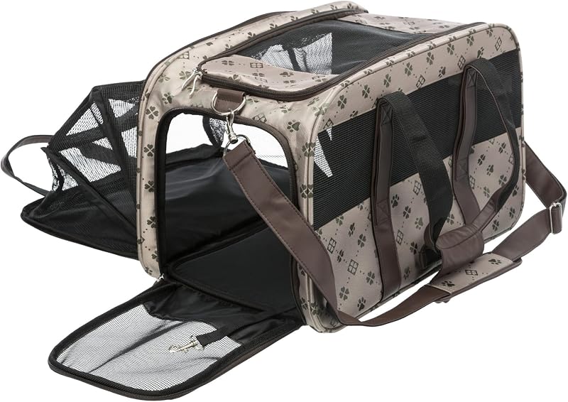28903 Tasche Maxima, erweiterbar, 33 × 32 × 54 cm, beige/braun
