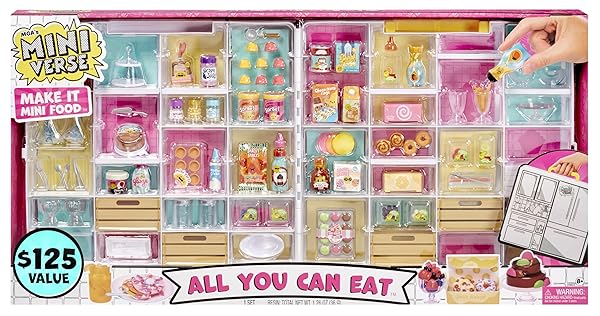 MGA’S MINIVERSE MAKE IT ALL YOU CAN EAT COLLECTIBLES, DIY, RESIN PLAY, REPLICA FOOD, NOT EDIBLE, 8+