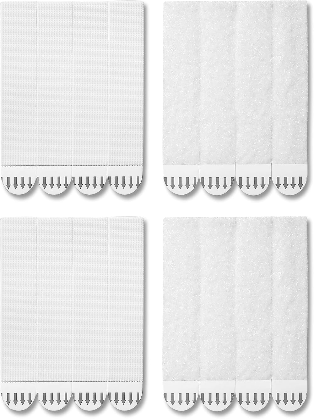 JELLYSUB 28 Pairs Large Narrow Picture Hanging Strips, Heavy Duty Hook & Loop