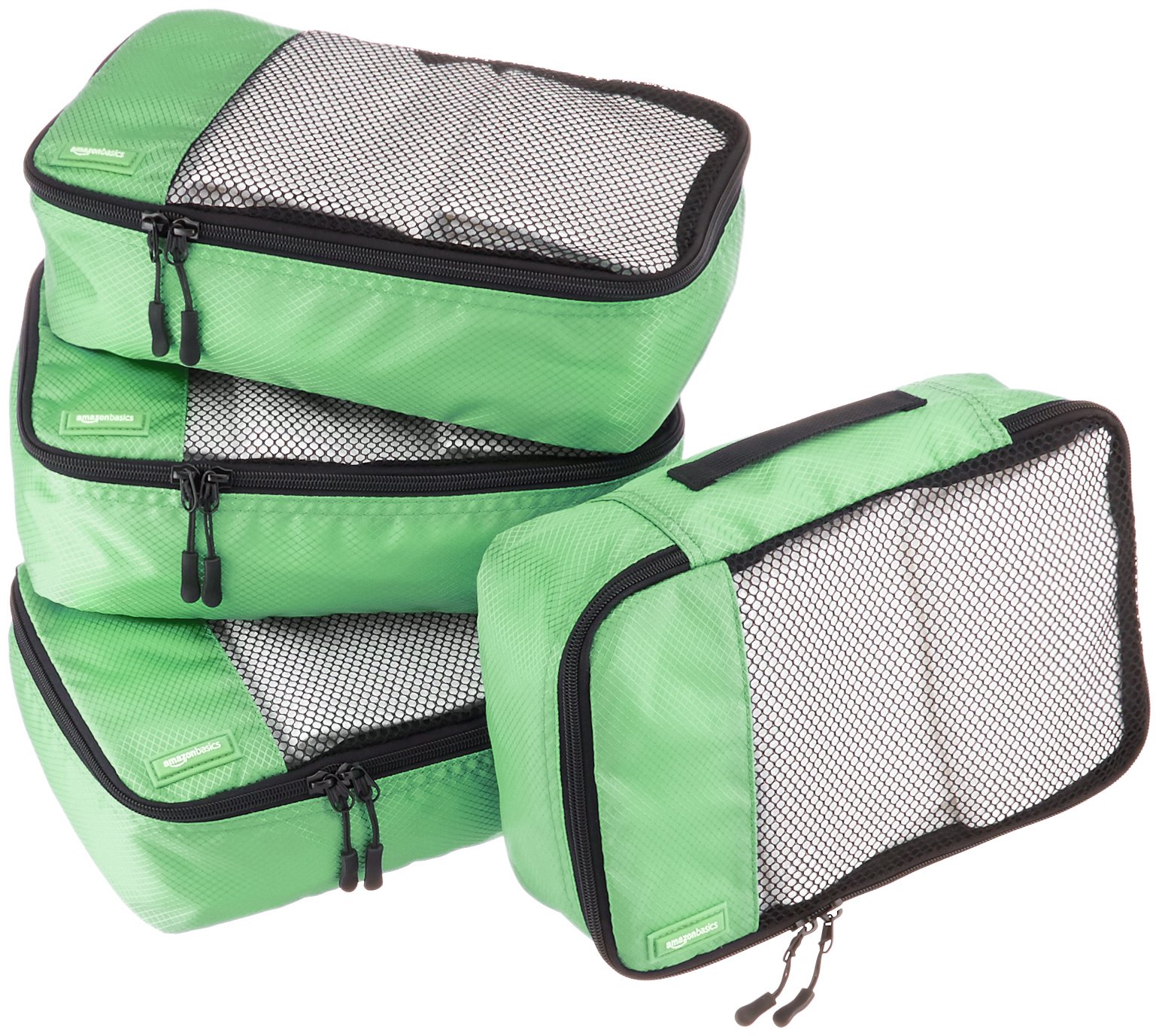 AmazonBasics Small Packing Cubes 4 Piece Set, Green eBay