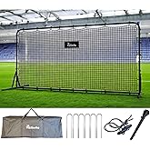 Vallerta 12x6 Steel Frame Soccer Rebounder Backstop Wall w/Carry Case. Perfect for Solo/Team Kickback Practice and Pass Training. Improve Touch/Passing &amp; Ball Control Skills! US Owned