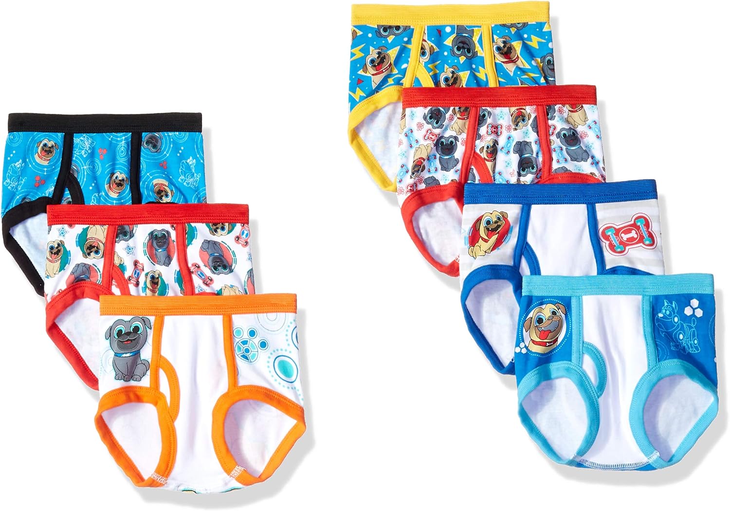 Disney Boys' Toddler Puppy Pals 7-Pack Underwear Briefs: Clothing
