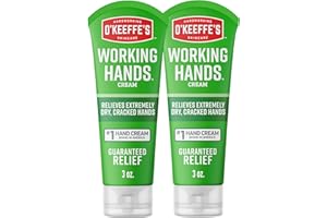 O'Keeffe's Working Hands Hand Cream for Extreme Dryness - 3 oz Tube (2 Pack) - Repairing Skincare for Cracked, Dry Hands