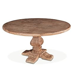 World Interiors Mango Wood Round Dining Table In