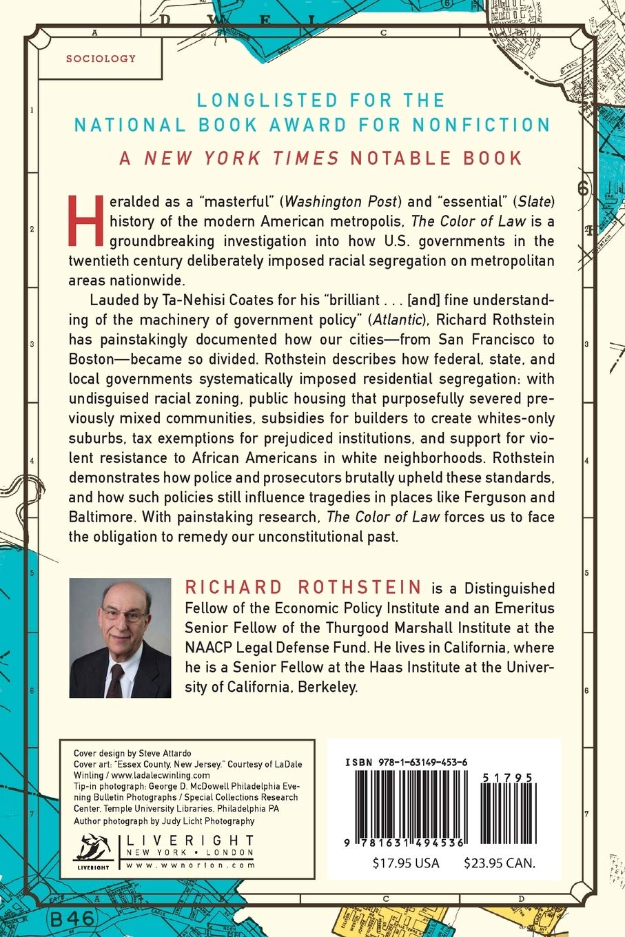 The Color of Law: A Forgotten History of How Our Government Segregated America The Color of Law: A Forgotten History of How Our Government Segregated America Paperback Audible Audiobook Kindle Hardcover Audio CD