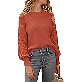 PRETTYGARDEN Women's Fall 2026 Pullover Sweater Casual Long Sleeve Loose Chunky Knit Tops Blouse Winter Fashion Clothing