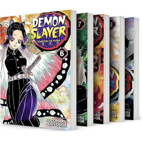 Demon Slayer Vol. 6,7,8,9,10 Bundle Set (5 Book Collection