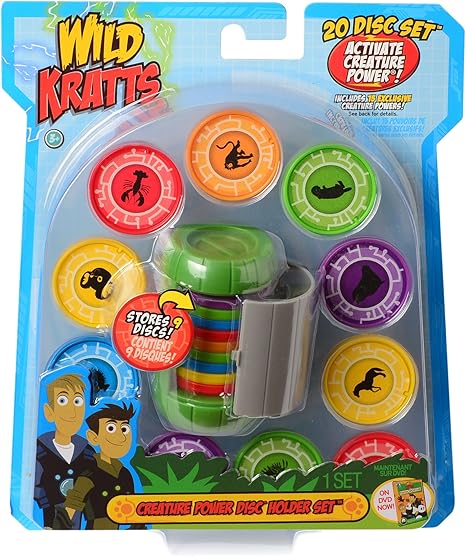 Amazon.com: Wild Kratts Juguetes de criaturas en discos poderosos con base para discos, 20 discos – Chris Kratt: Toys \u0026 Games