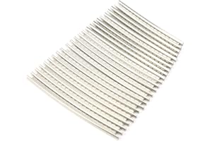 Tomotato Guitar Frets, 24 Pcs Guitar Fret Wire Set Stainless Steel Guitar Fret Wire Replacement Guitar Fret Wire for Guitar Replacement Accessories,2.7mm