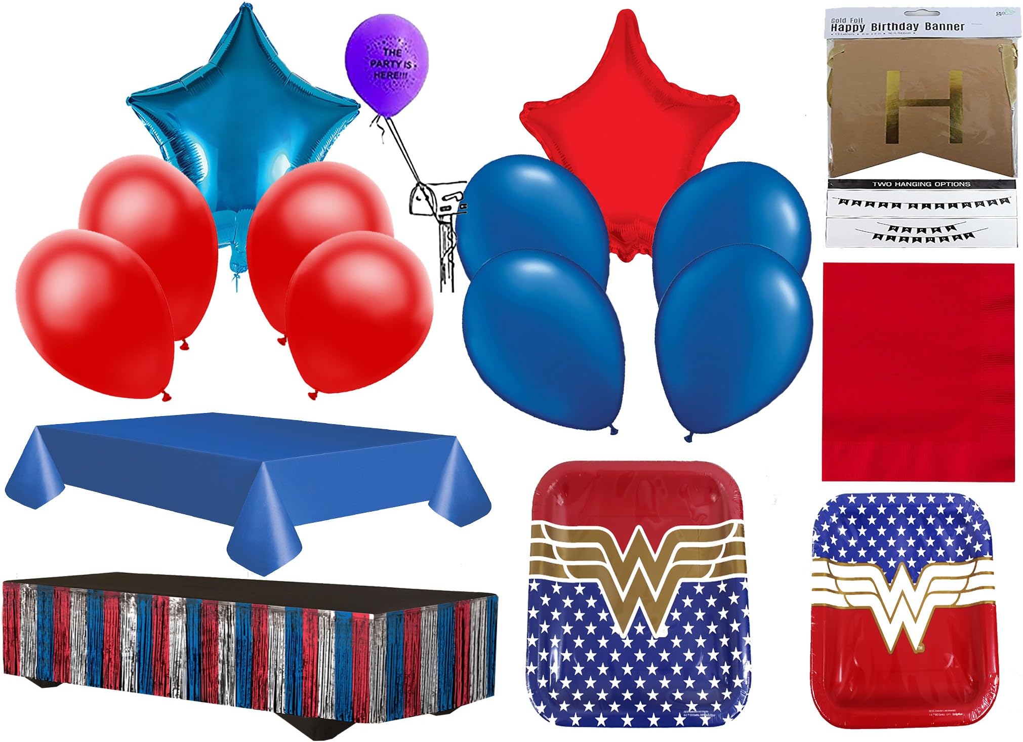 Wonder Woman 8 People Party Pack