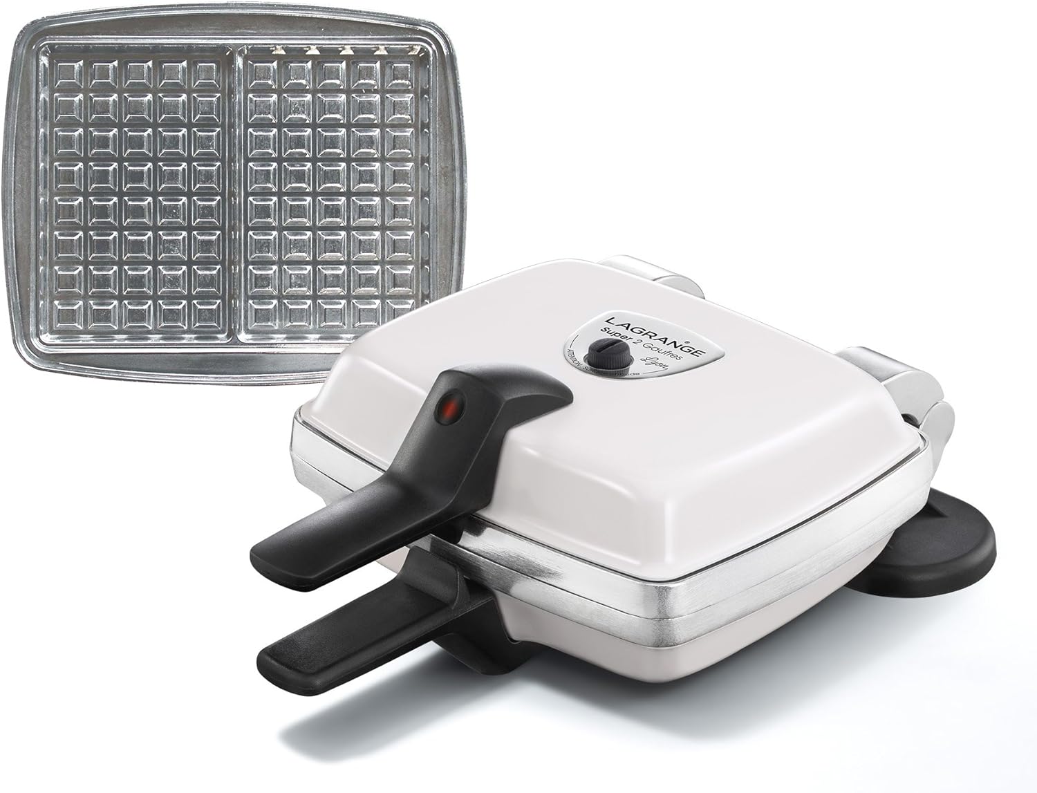 lagrange Jeu de plaque de 2 Gaufres avec Revêtement pour Gaufrier Super